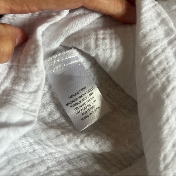 Dreamers White Textured Blouse - Picture 4 of 6